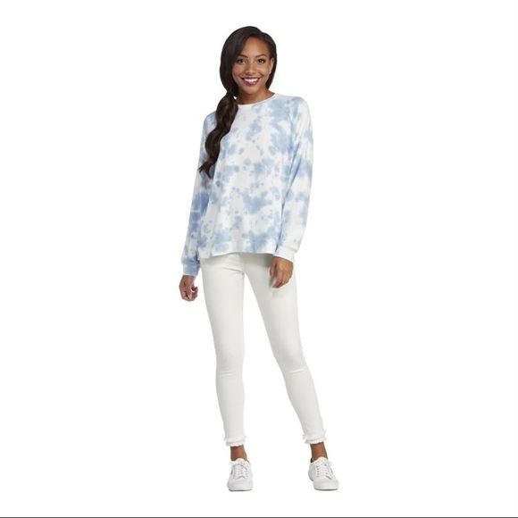 Mud Pie Tops - Tie Dye Blue Sweatshirt - Mudpie